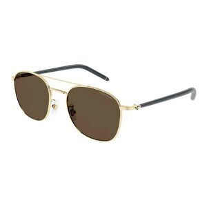 NEW  MONTBLANC SUNGLASSES GOLD BROWN MEN EYEWEAR MONTBLANC MB0271S 009